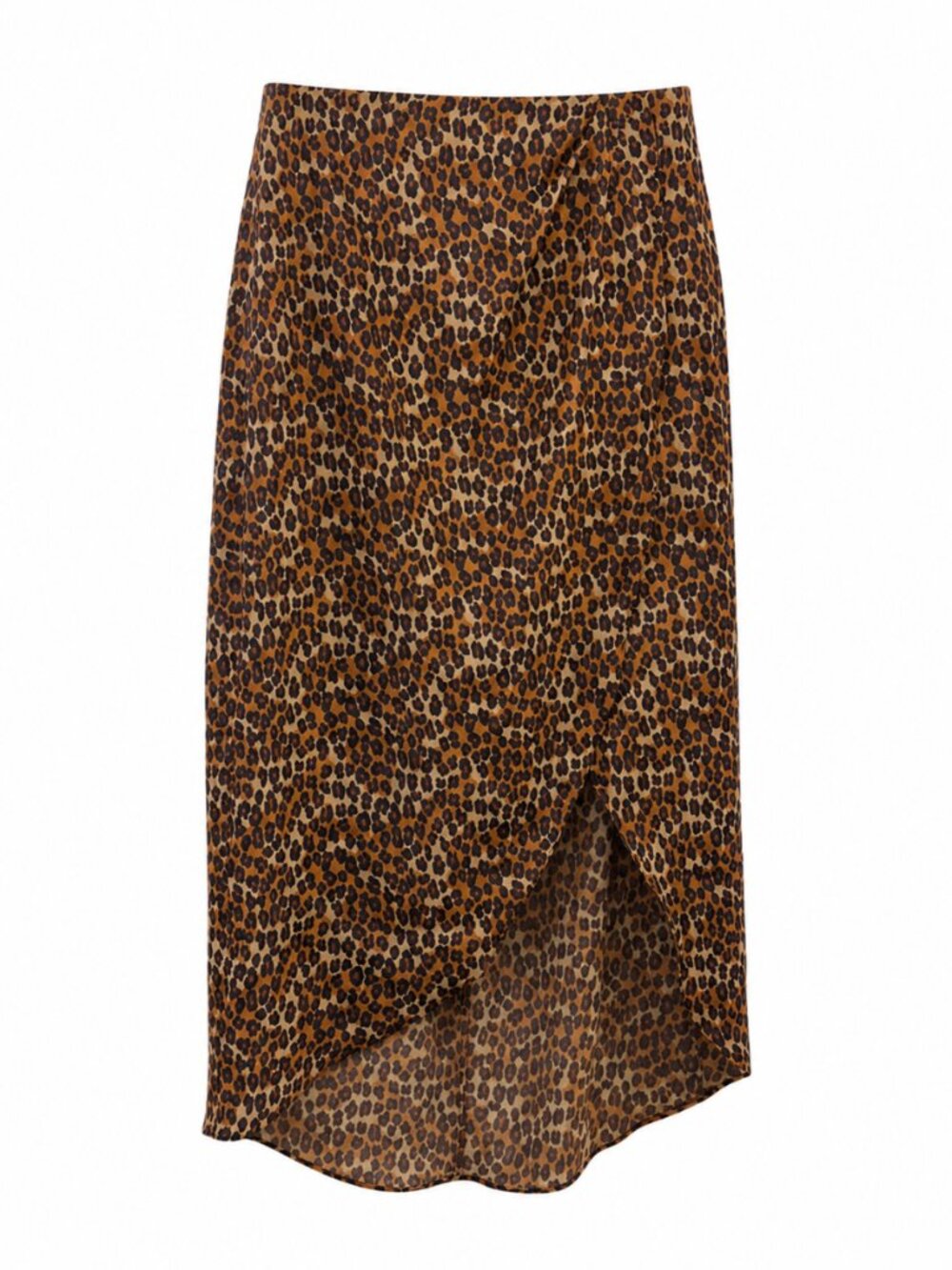 Urban Outfitters Leopard Print Asymmetrical Maxi Skirt Size XS